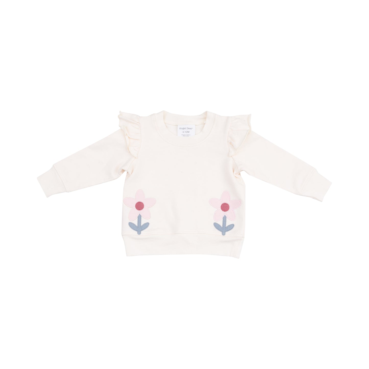 Angel Dear - Danish Daisy French Terry Ruffle Patch Sweatshirt + Jogger