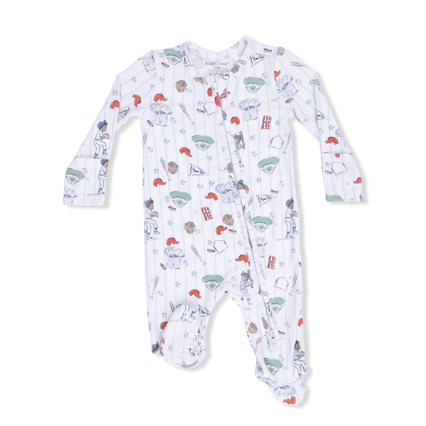 Angel Dear - Home Run Baseball 2 Way Zipper Footie