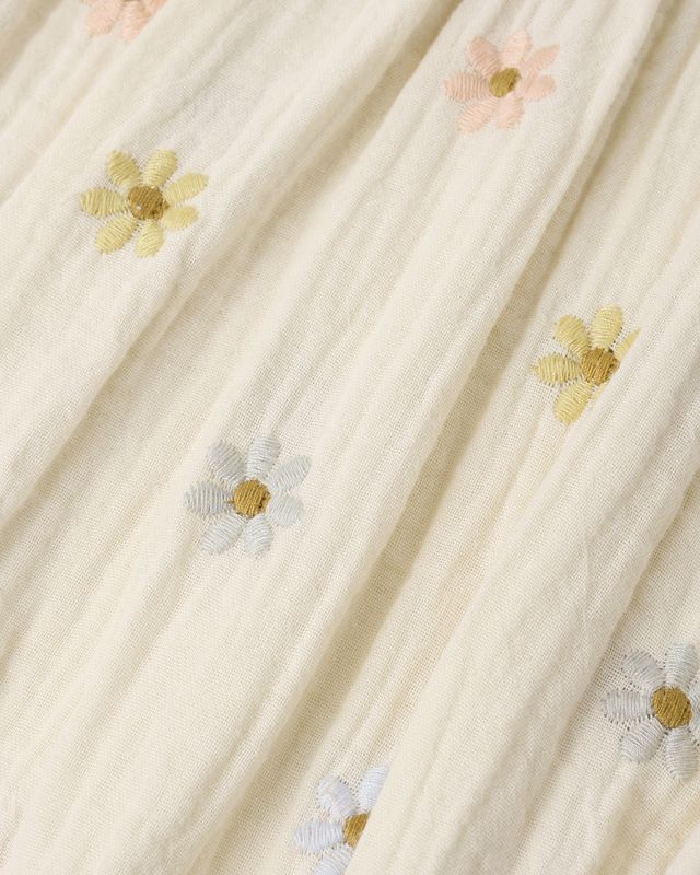 Rylee + Cru - Amelia Romper || Embroidered Daisies