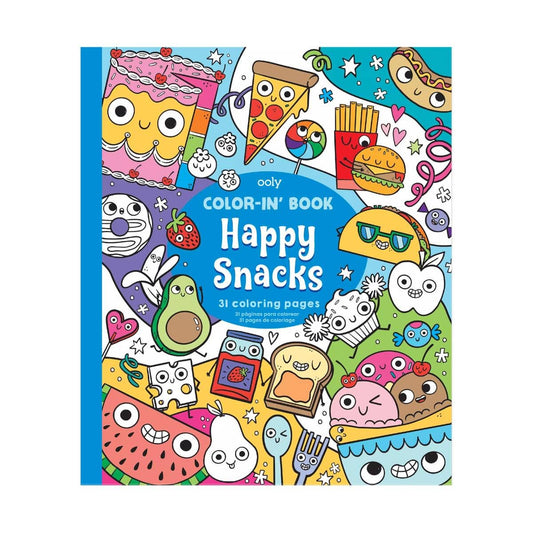 OOLY - Color-in' Book: Happy Snacks Coloring Book