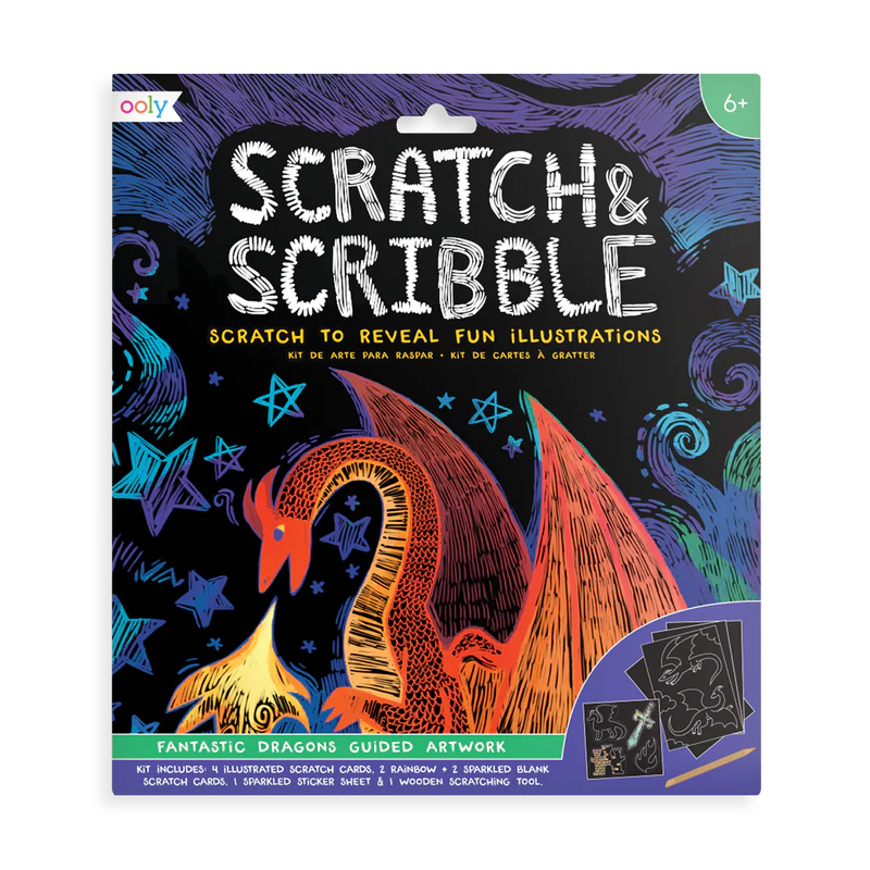OOLY - Scratch & Scribble Fantastic Dragons
