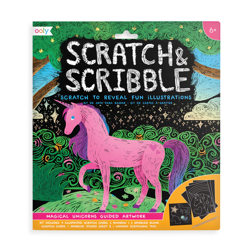 OOLY - Scratch & Scribble Magical Unicorns