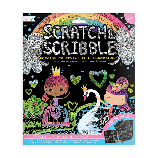 OOLY - Scratch & Scribble Princess Garden