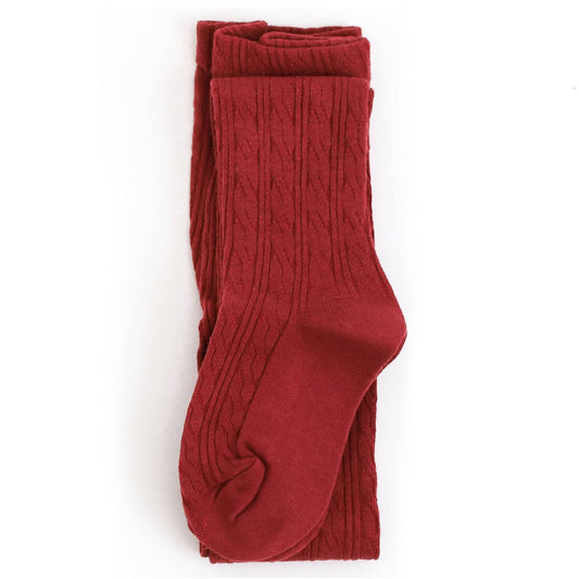 Little Stocking Co. - Redwood Cable Knit Tights