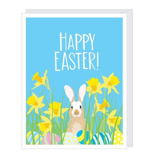 (SEASONAL) Apartment 2 Cards - Bunny With Eggs Easter Card