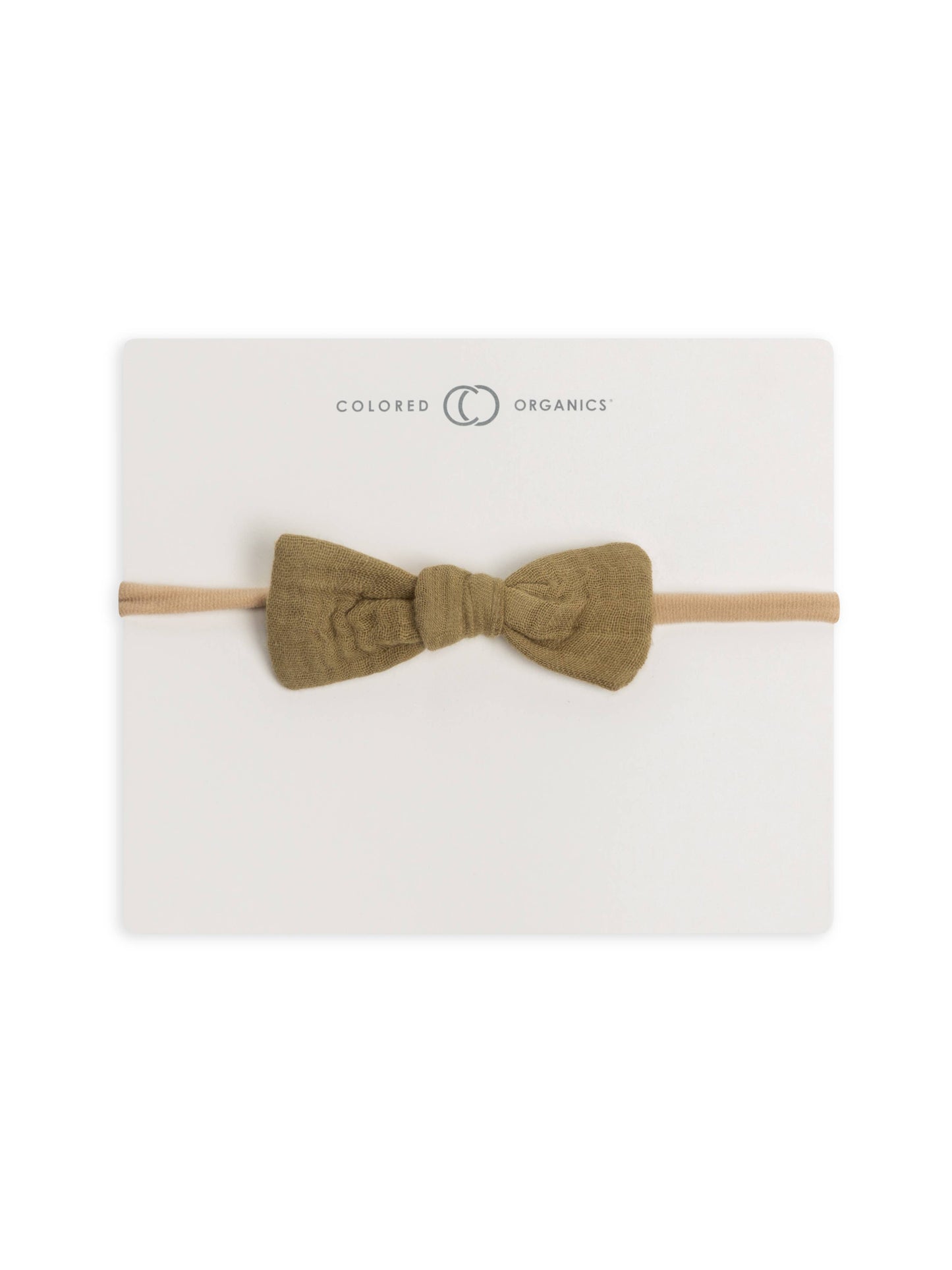 Colored Organics - Herb Muslin  Organic Dainty Bow Headband