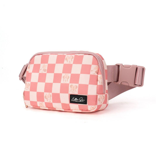 Sweet Ellie Sue - Minnie Mouse Rose Checkers Belt Bag