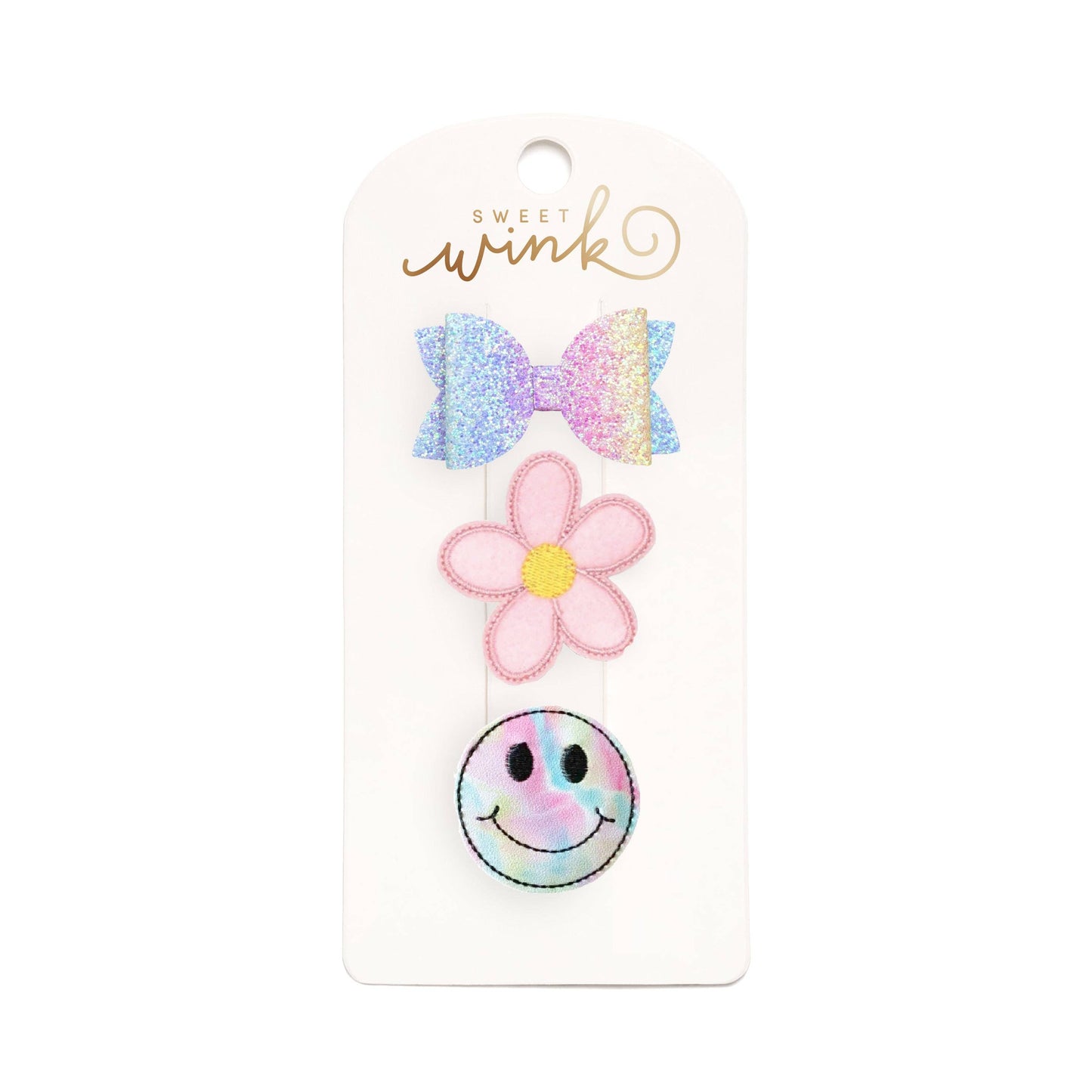 Sweet Wink - Good Vibes Clip Set - Kids Spring Hair Clips