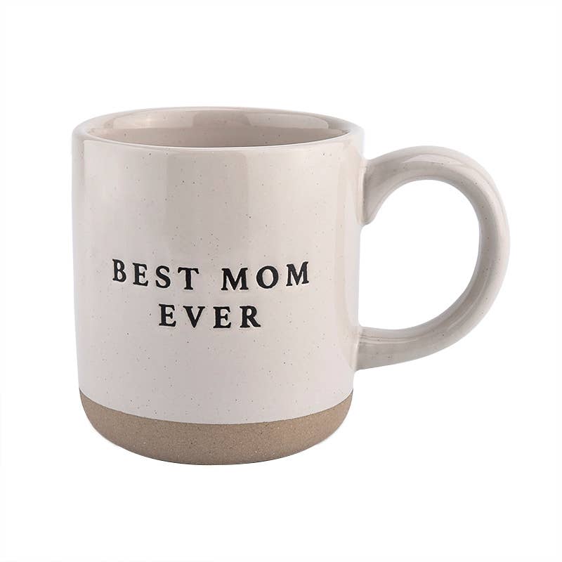 Best Mom Ever - Cream Stoneware Coffee Mug
