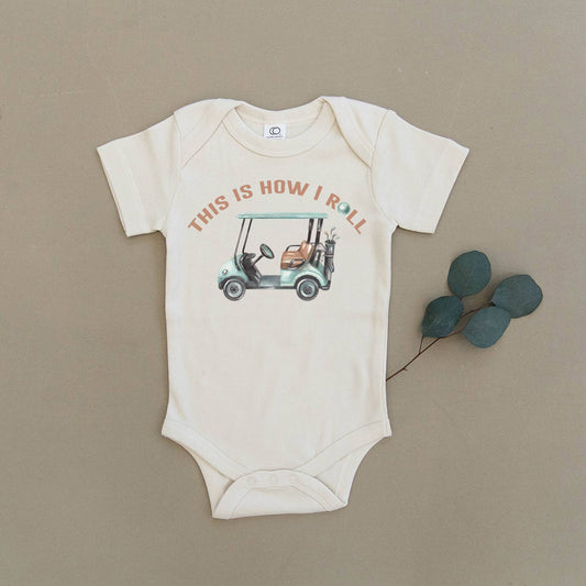 Urban Baby Co. - This is How I Roll Golf Organic Baby Onesie