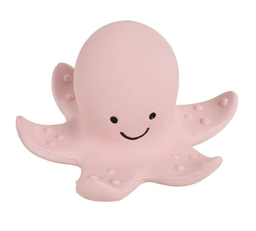 Tikiri Toys LLC - Octopus - Natural Organic Rubber Teether, Rattle & Bath Toy