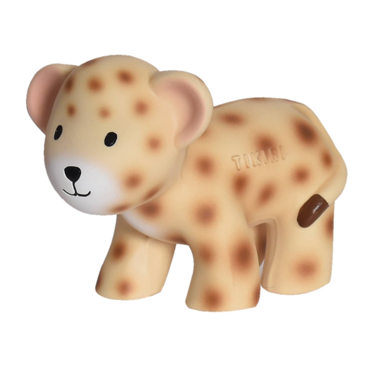 Tikiri Toys LLC - Leopard -Natural  Rubber Teether Rattle & Bath Toy