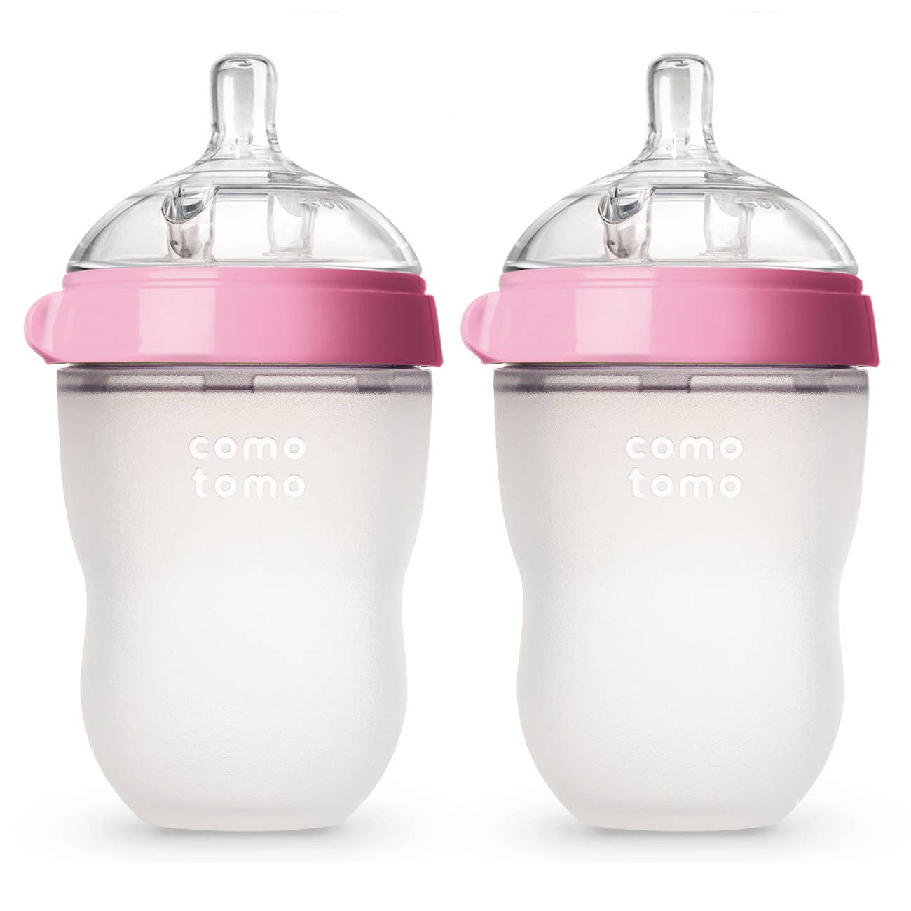 Comotomo - Comotomo Baby Bottle, Double Pack - 8 oz - Pink