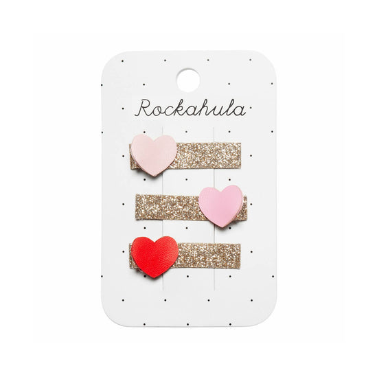 Rockahula Kids - Heartbreaker Glitter Bar Clips