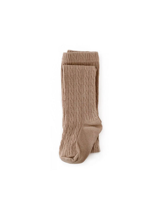 Little Stocking Co. - Oat Cable Knit Tights