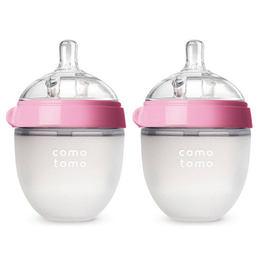 Comotomo - Comotomo Baby Bottle, Double Pack - 5 oz - Pink