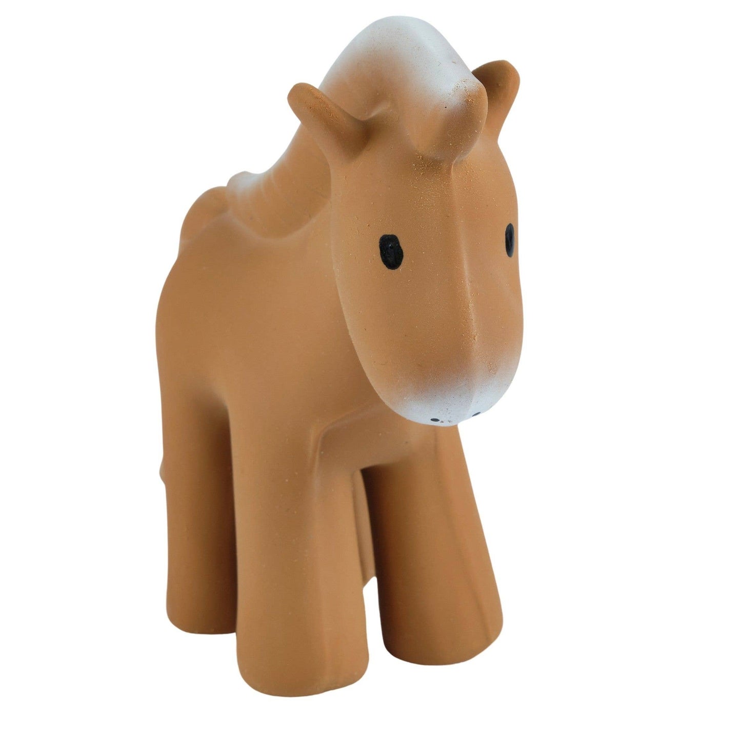 Tikiri Toys LLC - Horse Natural Organic Rubber Teether, Rattle & Bath Toy
