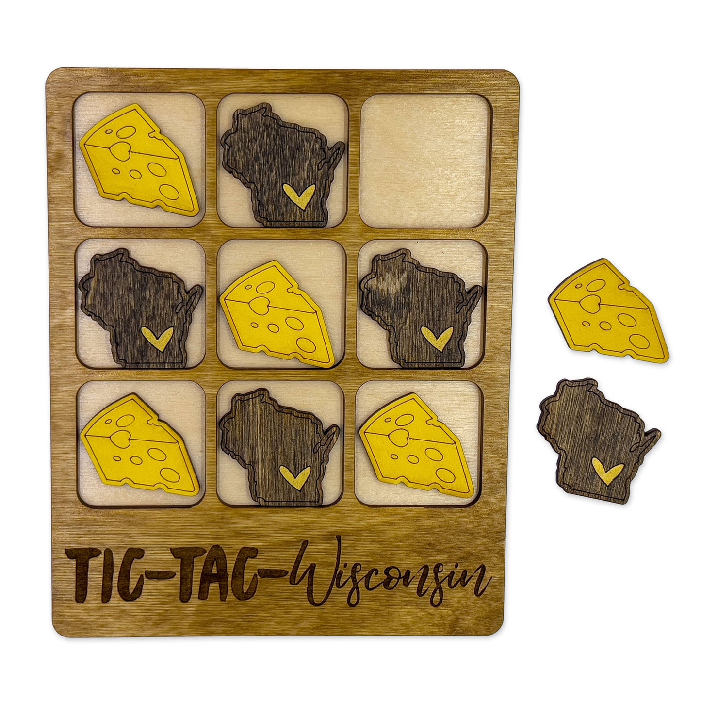 The Chirping Squirrel - Wisconsin State Gift - Tic-Tac-Toe