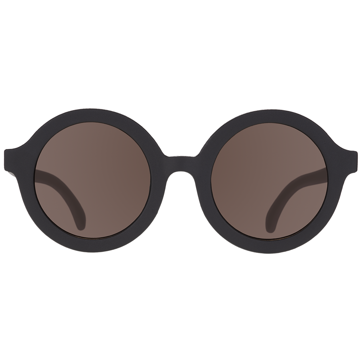 Babiators - Euro Round Jet Black Sunglasses with Amber lens