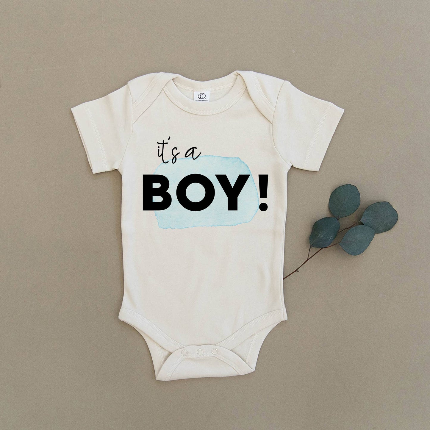 Urban Baby Co. - It's a Boy Pregnancy Announcement Organic Baby Onesie
