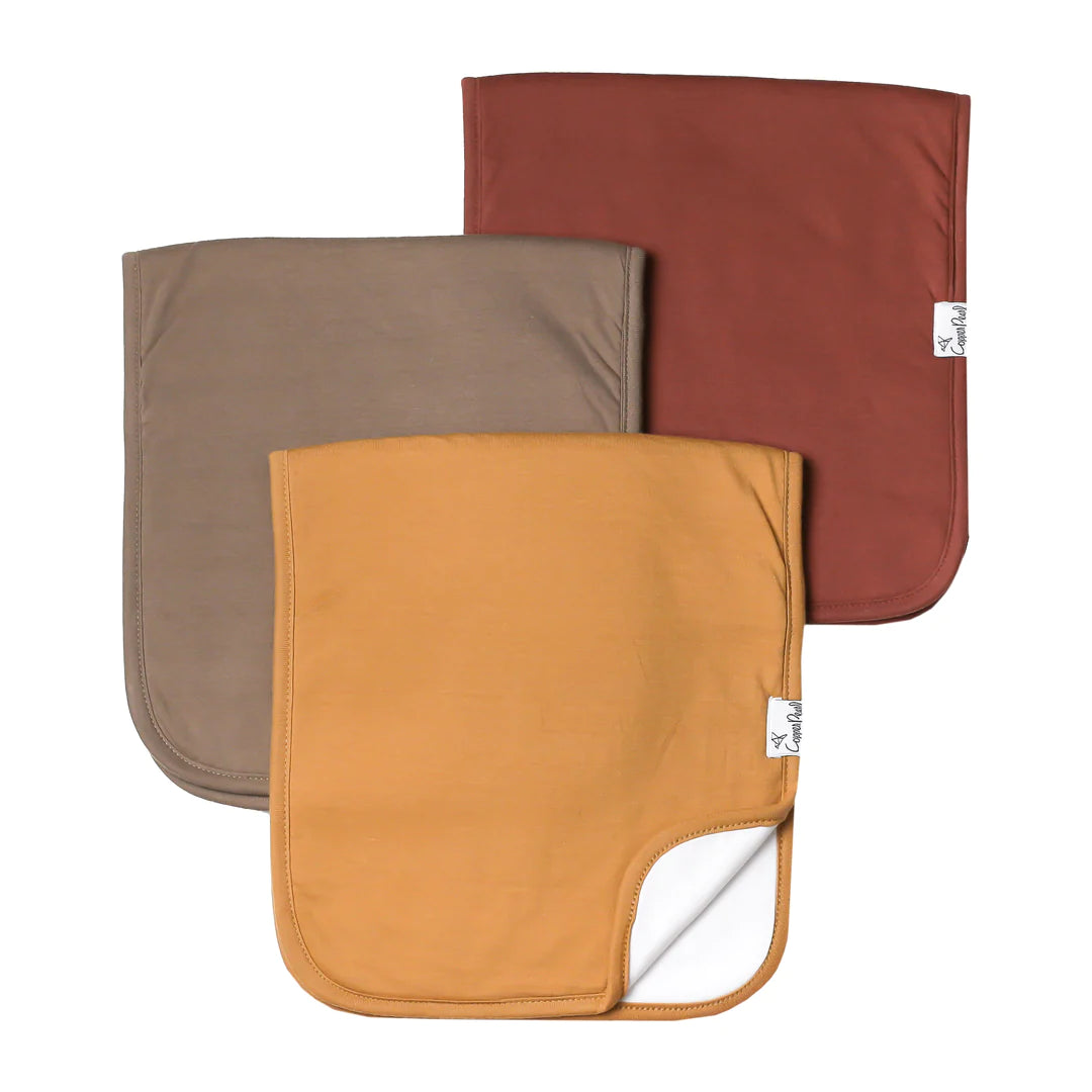 Copper Pearl - Dune Burp Cloth (3 pack)