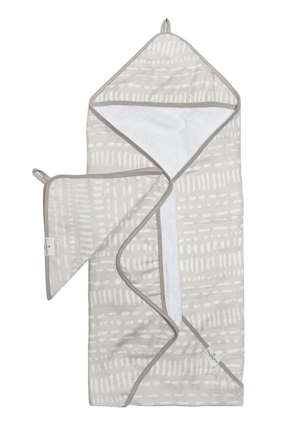 LouLou Lollipop - Hooded Towel Set Grey Modcloth