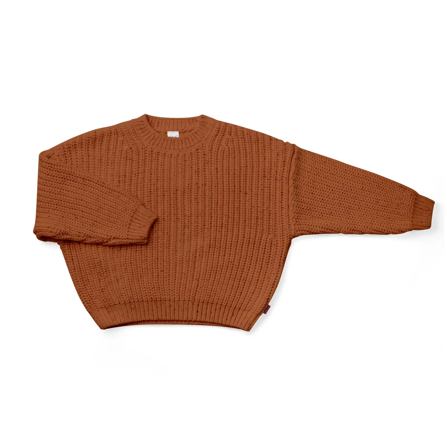 Goumi - Organic Cotton Chunky Knit Sweater - Clay
