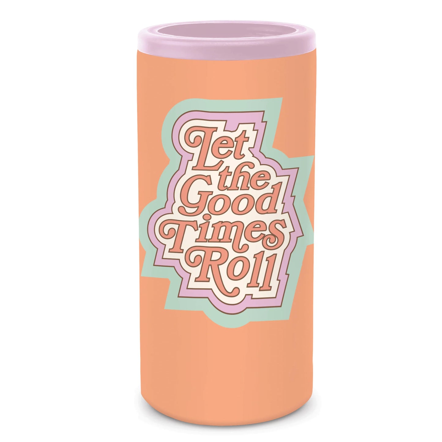 Studio Oh! - Let the Good Times Roll Insulated Stainless Steel Slim-Can Cooler