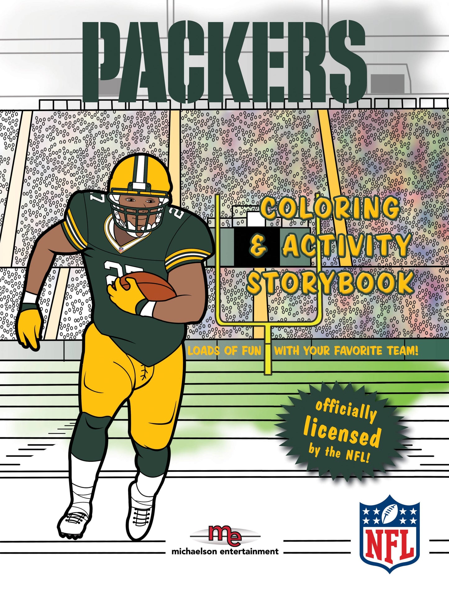 Michaelson Entertainment-Childrens Sports Board Books & Toys - Green Bay Packers Coloring & Activity
