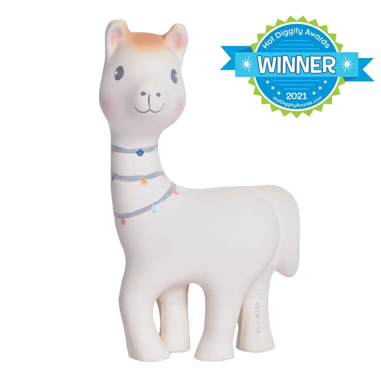 Tikiri Toys LLC - Lilith the Llama Organic Natural Rubber Teether Toy