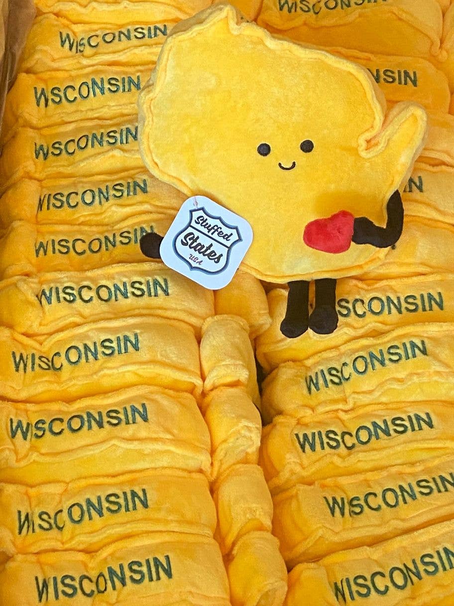 Stuffed States USA - Wisconsin State Stuffed Plush Doll - Green Bay Packers
