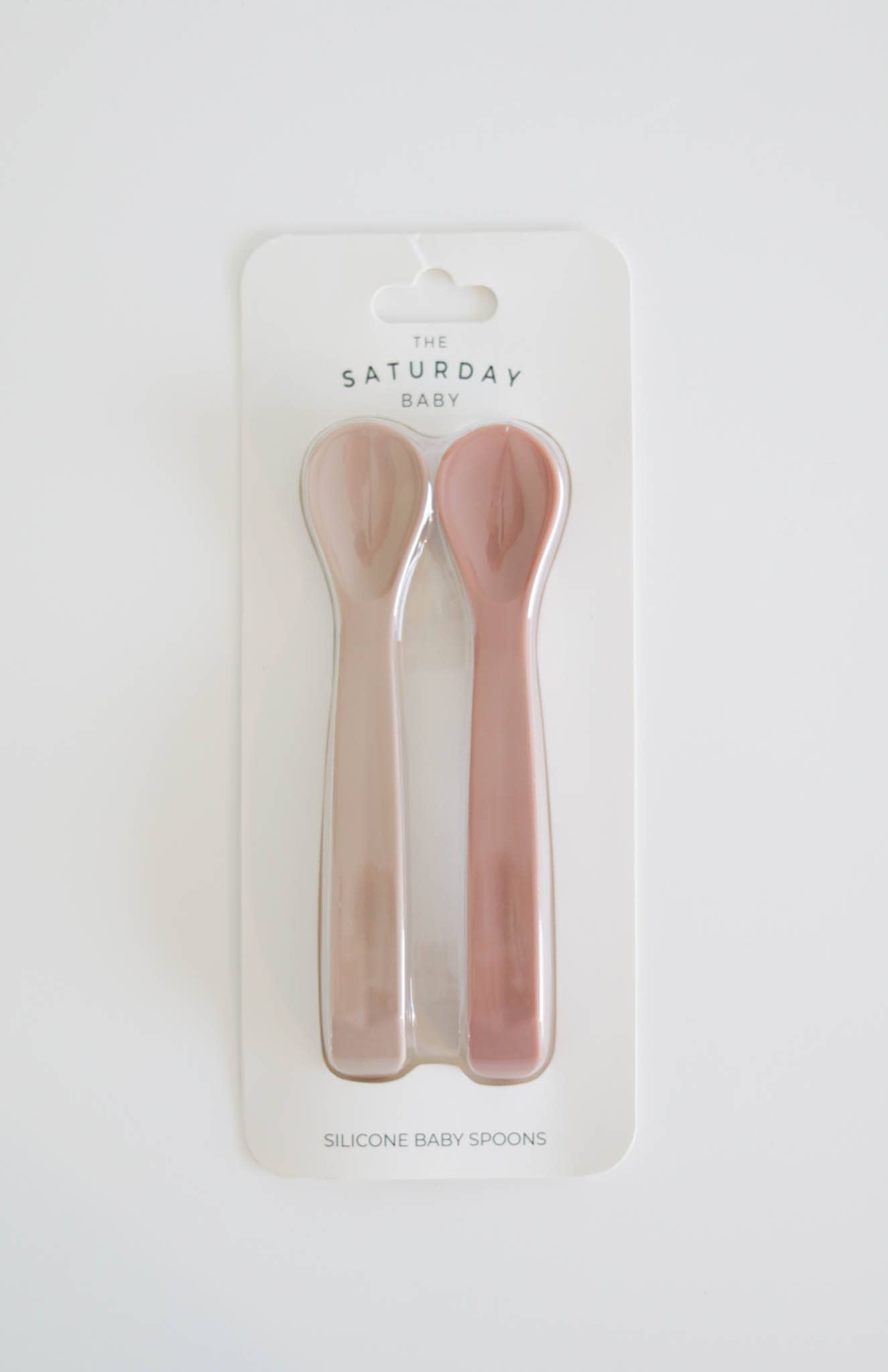 The Saturday Baby - Silicone Spoon Set in Coral