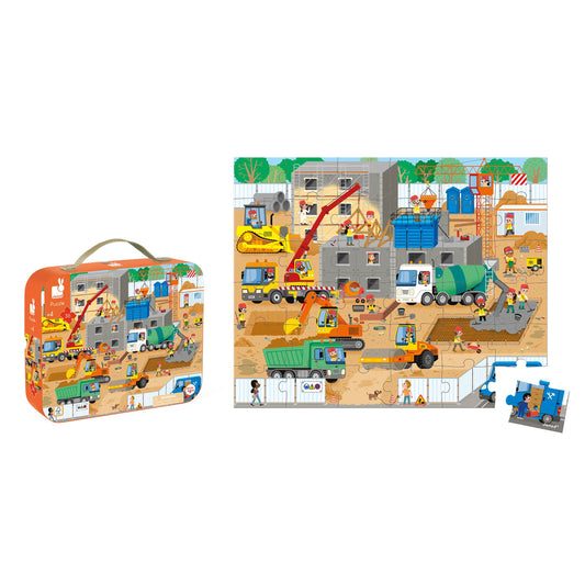 Janod - Puzzle - Construction Site - 36 Pcs