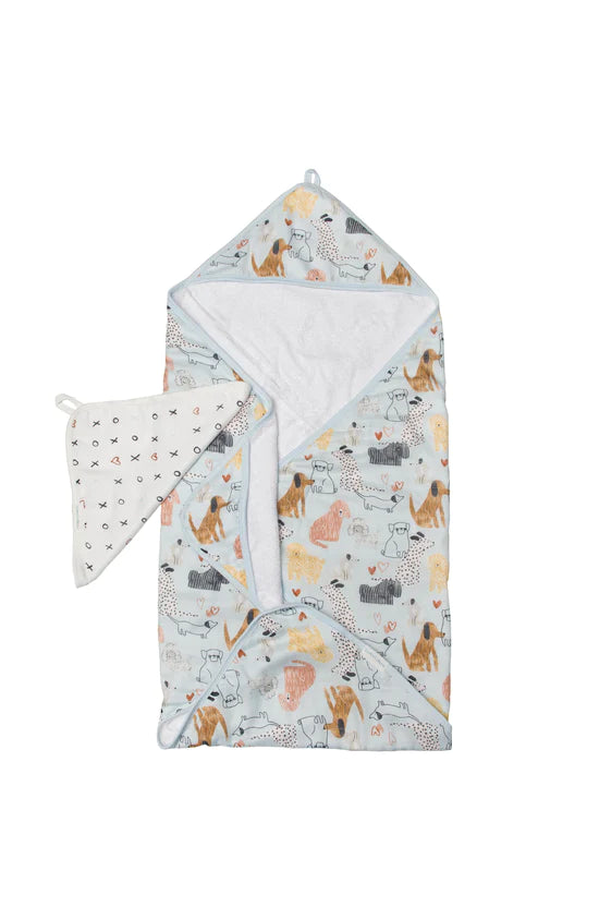 LouLou Lollipop - Hooded Towel Set Honey Puppies